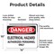 Signmission Electrical Hazard Authorized Personnel Only Danger Sign, Aluminum, 14in W x 10in L, 2PK OS-2PACK-DS-A-1014-L-19339 - alternate 5